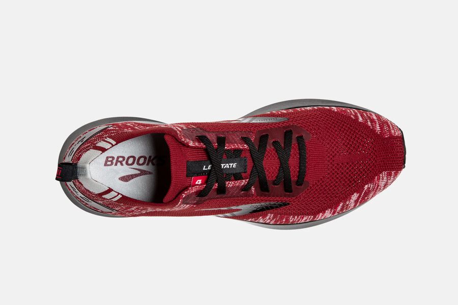 Levitate 4 Road Brooks Running Shoes NZ Mens - Red/Grey/Black - MJQBPT-983